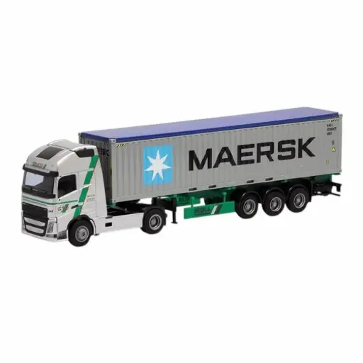 [AW75257] Semi remorque Volvo FH 12XL/Aerop, containair 40', "Hebra Maersk" - AWM 75257 - HO 1/87