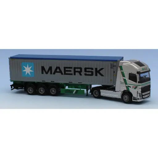 [AW75257] Semi remorque Volvo FH 12XL/Aerop, containair 40', "Hebra Maersk" - AWM 75257 - HO 1/87