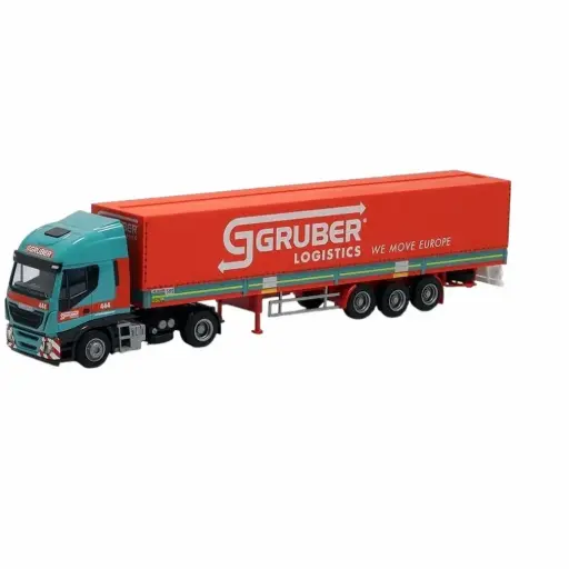 [AW75419] Semi-remorque Iveco Highway Aerop. / Gruber - AWM 75419 - HO 1/87