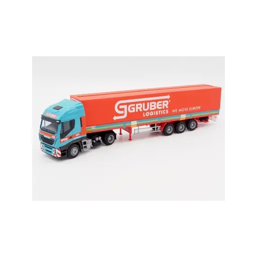 [AW75419] Semi-remorque Iveco Highway Aerop. / Gruber - AWM 75419 - HO 1/87