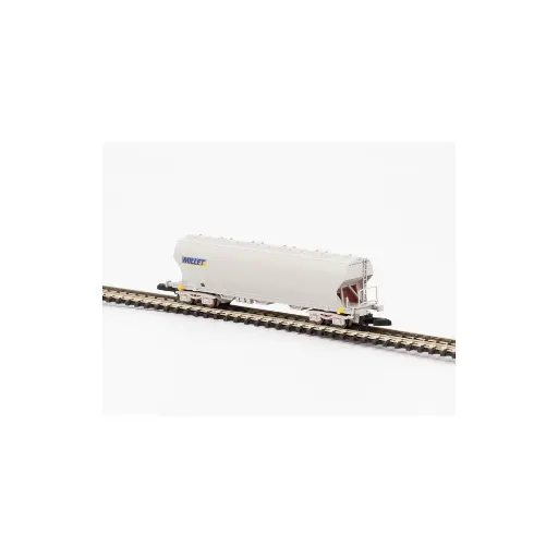 [AZW01-MI1] Wagon céréalier à bogies - AZAR MODELS W01-MI1 - Z 1/220 - SNCF - EP V / VI