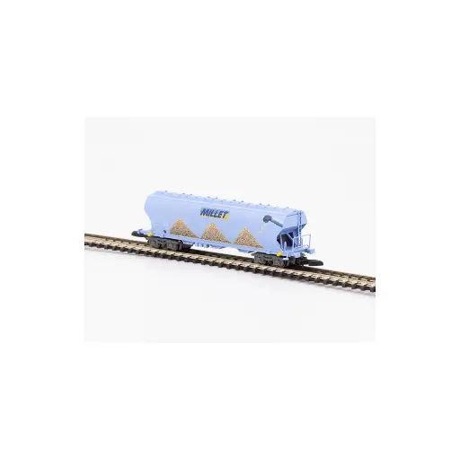 [AZW01-MM1] Wagon céréalier à bogies - AZAR MODELS W01-MM1 - Z 1/220 - SNCF - EP VI