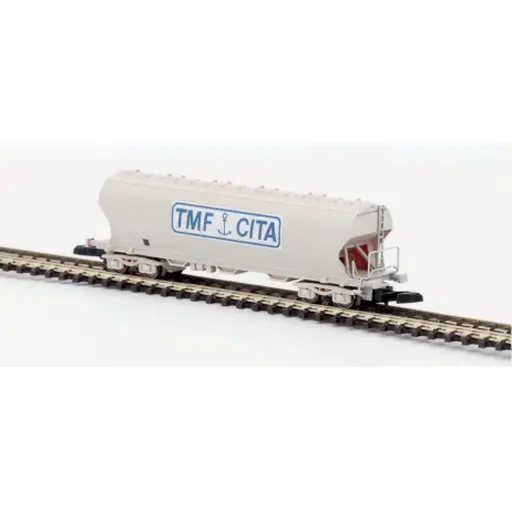 [AZW01-TB1] Wagon céréalier à bogies TMF CITA - AZAR MODELS W01-TB1 - Z 1/220 - SNCF - EP IV-V