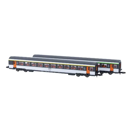[AZV01-ORP1] Coffret de 2 voitures voyageurs corail Vtu - Azar Models V01-ORP1 - Z 1/220 - SNCF - Ep IV - 2R
