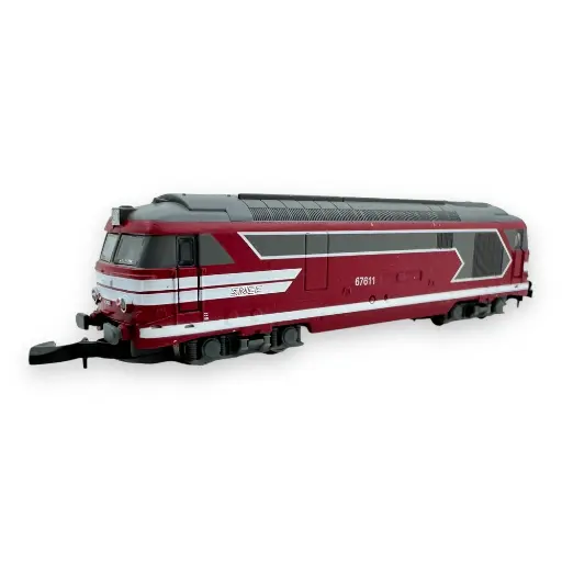 [AZL01-CA1D] Locomotive diesel BB 67611 Capitole - Azar Models L01-CA1D - Z 1/220 - SNCF - Ep VI - Digital - 2R