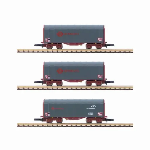 [AZW03-ERP] Coffret de 3 wagons bâchés ERMEWA - Azar Models W03-ERP - Z 1/220 - SNCF - Ep V-VI - 2R