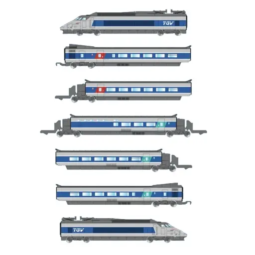 [AZT01-AB1A] Coffret TGV PSE Atlantique - Azar Models T01-AB1A - Z 1/220 - SNCF - EP V - 2R - Analogique