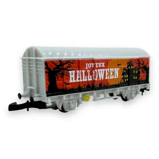 [AZW02-H24] Wagon couvert collector spécial Halloween - Azar Models W02-H24 - Z 1/220