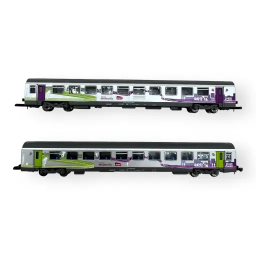 [AZV01-ICP1] Coffret de deux voitures CORAIL VTU - Azar Models V01-ICP1 - Z 1/220 - SNCF