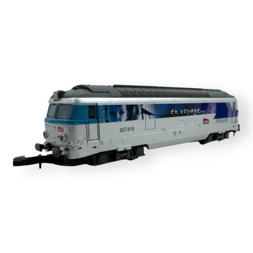 [AZL01-EV1A] Locomotive diesel BB 67416 En Voyage - Azar Models L01-EV1A - Z 1/220 - SNCF - Ep V - Analogique - 2R