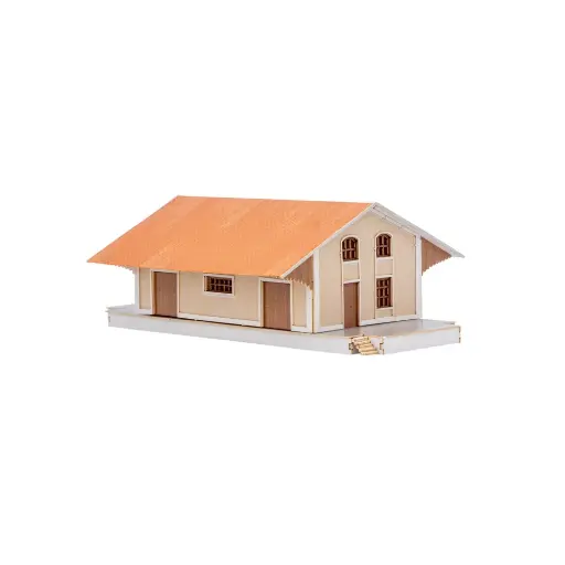 [AZBAT005] Halles à marchandises type EST (Kit) - Azar Models BAT005 - Z 1/220