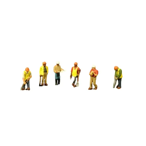 [BA33166] 6 Ingénieurs - Bachmann 33166 - O 1/43