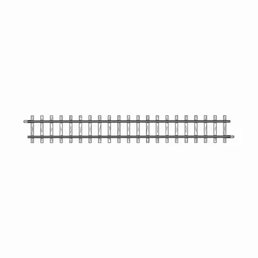 [BE4281000] Rail droit 162,3 mm code 83 - Bemo 4281000 - HOm 1/87 - 2R