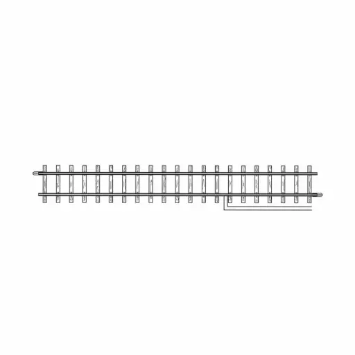 [BE4283000] Rail droit d'alimentation 162,3 mm code 83 - Bemo 4283000 - HOm 1/87 - 2R