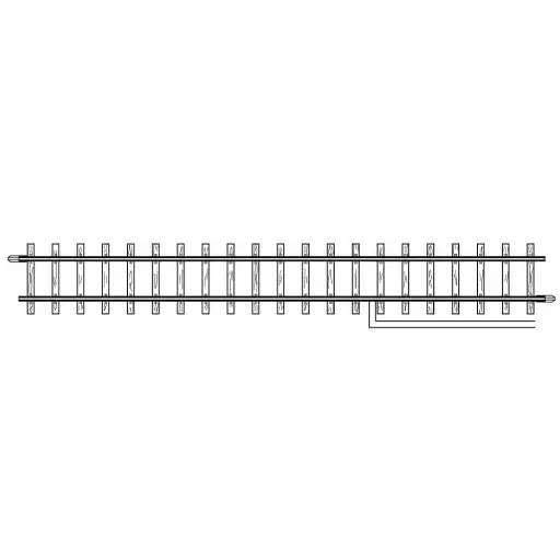 [BE4283000] Rail droit d'alimentation longueur 162.3mm - Bemo 4283000