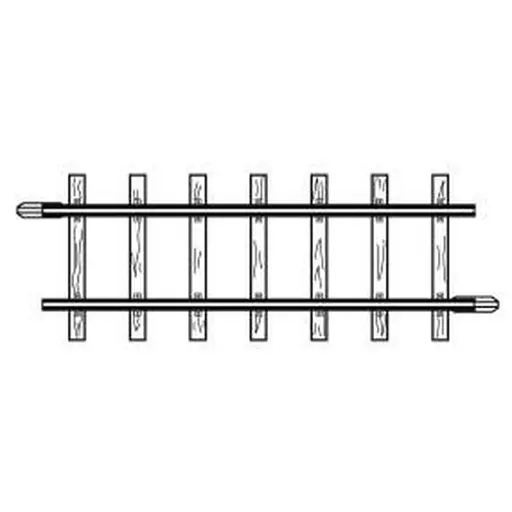 [BE4282000] Rail droit longueur 56.5mm - Bemo 4282000