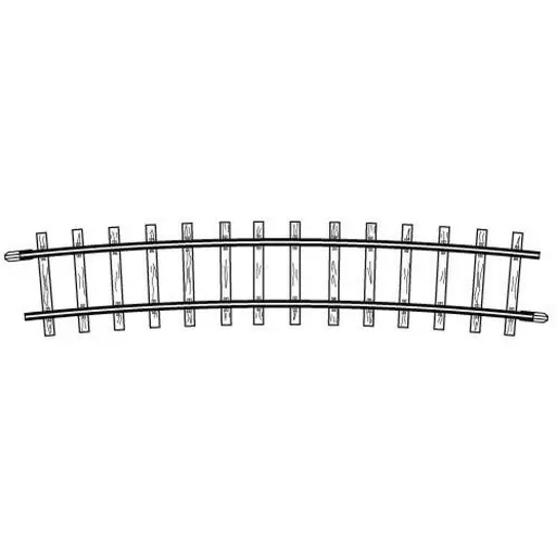 [BE4294557] Rail courbe 12°, rayon 520mm - Bemo 4294557