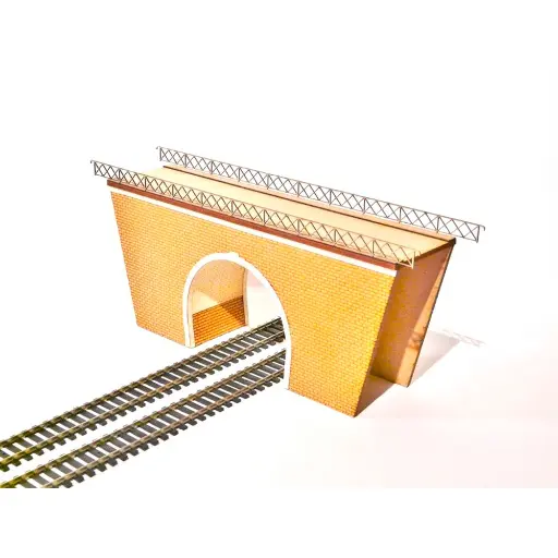 [BM108001] Pont/Tunnel - Double Voie - Bois Modélisme 108001 - HO : 1/87