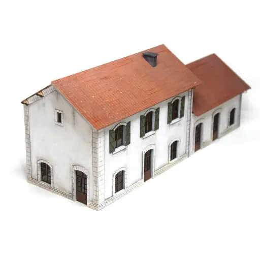 [BM101001] Gare PLM avec extension Bois Modélisme 101001 - HO 1/87 - SNCF - 332 pièces