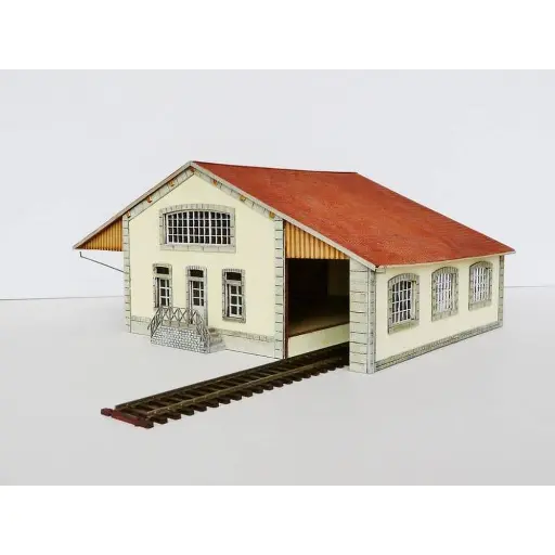 [BM102006] Halle PLM 3 portes - Bois Modélisme 102006 - HO 1/87