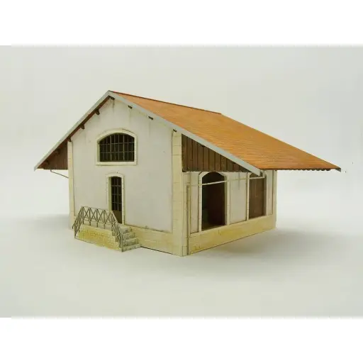 [BM102008] Halle PLM 2 portes - Bois Modélisme 102008 - HO 1/87