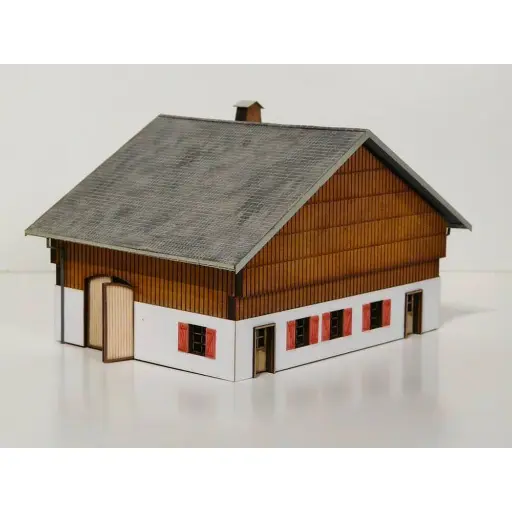 [BM106001] Ferme Comtoise Maquette - Bois Modélisme 106001 - HO 1/87