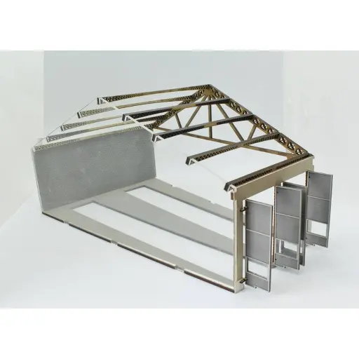 [BM104002] Rotonde - Extension de deux stalles Bois Modelisme 104002 - HO 1/87