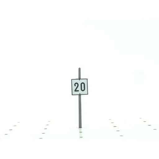 [BM115014] TIV "20" arrivée de limitation à 20km/h  BOISMODELISME 115014 - HO 1/87 - SNCF