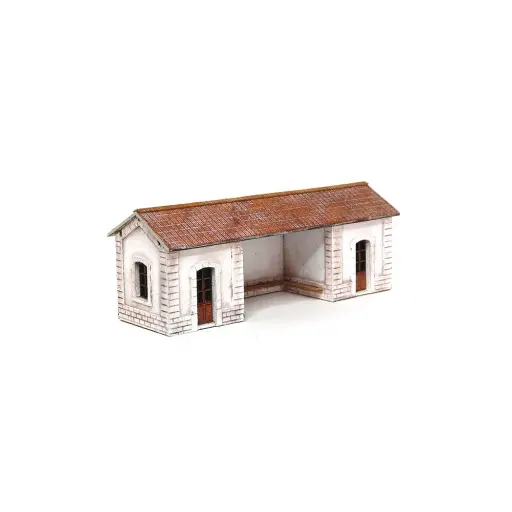 [BM201011] Abris de quai PLM - Bois Modélisme 201011 - N 1/160