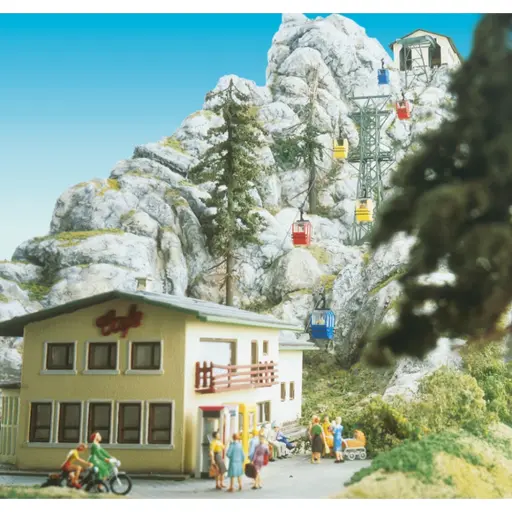 [BR6280] Téléphérique "Kanzelwand" avec 6 cabines Brawa 6280 - HO : 1/87