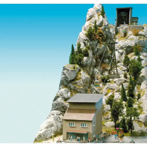 [BR6340] Téléphérique "Nebelhorn" avec 2 cabines Brawa 6340 - HO : 1/87 - EP III