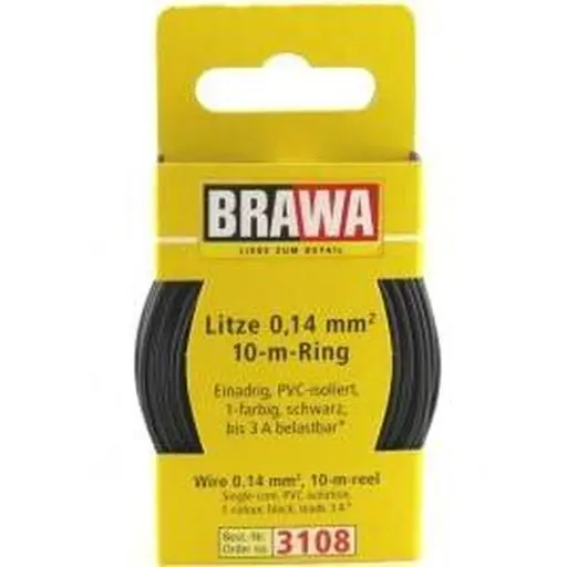 [BR3108] Cable électrique de couleur noire - 0.14 mm² - 10 mètre de longueur