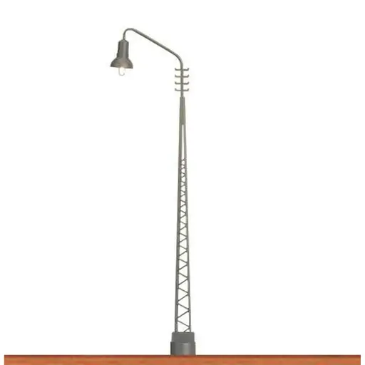 [BR84015] Lampadaire Métallique LED  - BRAWA 84015 - HO 1/87