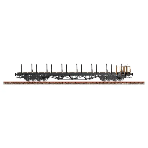 [BR50658] Wagon plat à ranchers - Brawa 50658 - SNCF - HO 1/87 - EP III - 2R - Analogique