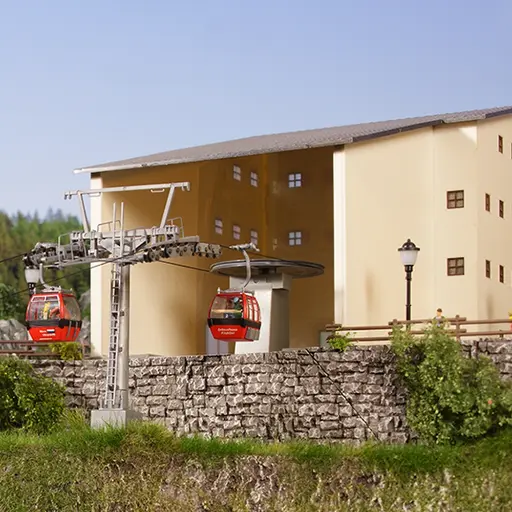 [BR6343] Kit de construction "'Hahnenkamn" 2 bâtiments BRAWA 6343 - HO 1/87
