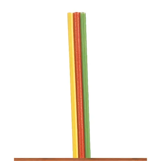 [BR32393] Bobine de fil triple-ligne plat - 25m - 0.14mm2 - jaune/rouge/vert - Brawa 32393