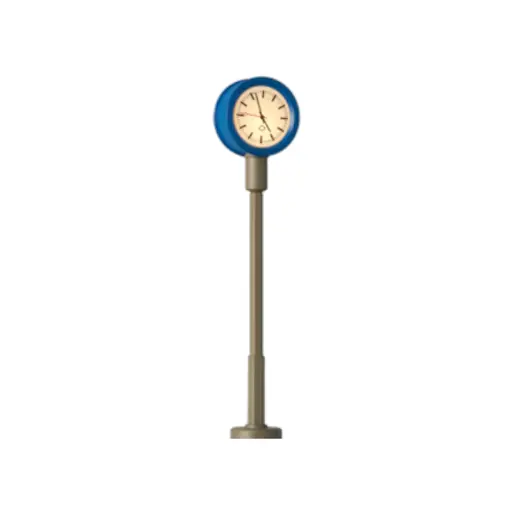 [BR84153] Horloge pour station ferroviaire Brawa 84153 - HO 1/87 - LED - hauteur 50 mm