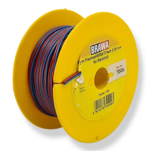 [BR32420] Bobine de câble - Brawa 32420 - rouge / bleu - pour Märklin