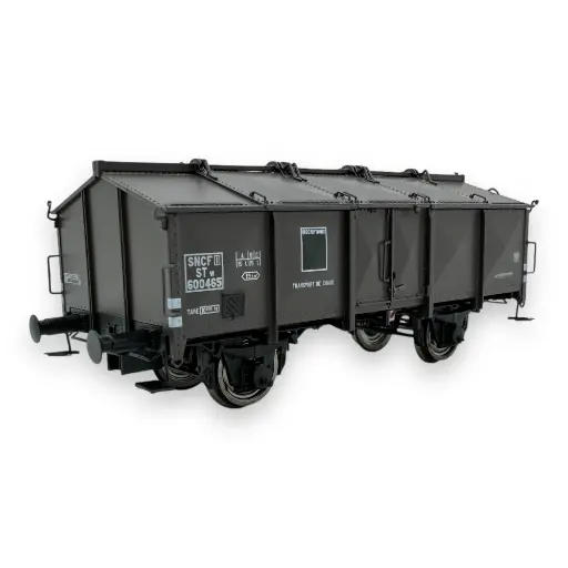 Wagon Marchandises Elettren échelle 0 - 6 Essieux, Tôle/laiton, FS Époque III/IV - Rare