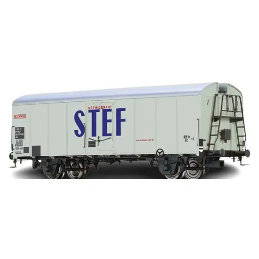 Lot De 4 Wagons Frigorifiques Jouef HO - Longs Type STEF - Occasion