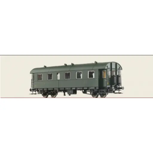 [BR46757] Voiture voyageur A5 tmfp, 1ère classe, "boite à tonnerre" avec éclairage intérieur - Brawa 46757 - HO 1/87 - SNCF - Ep III - 2R