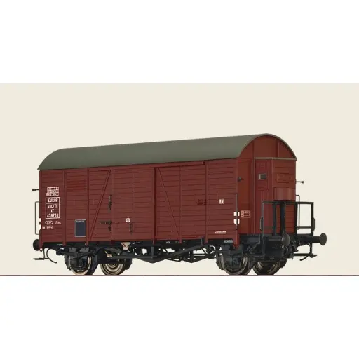 LIMA HO WAGON PORTE VOITURE FS ITALIA 666100 MARRON SANS BOITE