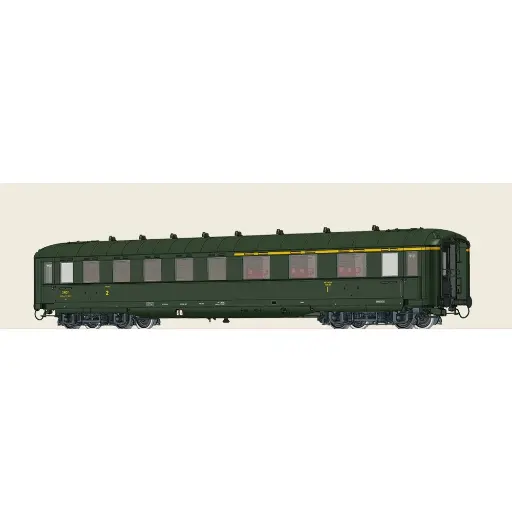 [BR51123] Voiture voyageurs A3B5 myfi, mixte 1/2 classe, "ex type 39 allemande" éclairage intérieur - Brawa 51123 - HO 1/87 - SNCF - Ep III - 2R