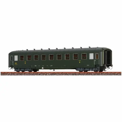 [BR51125] Voiture voyageurs B10 myfi, 2e classe, "ex type 39 allemande" éclairage intérieur - Brawa 51125 - HO 1/87 - SNCF - Ep III - 2R