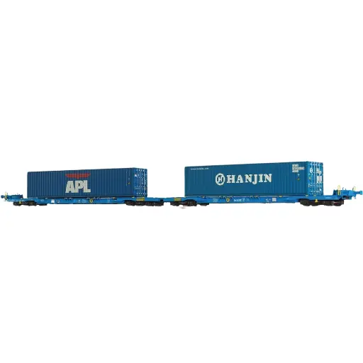 [BR48110] Porte-conteneurs APL / HANJIN - Brawa 48110 - HO 1/87 - AAE - EP VI - 2R