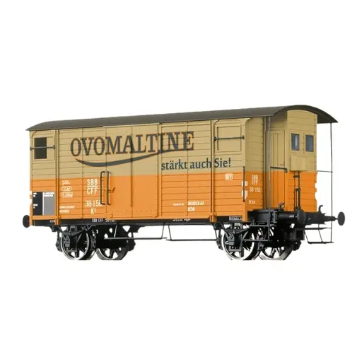 [BR50973] Wagon couvert K2 Ovomaltine - Brawa 50973 - HO 1/87 - SBB - EP II - 2R