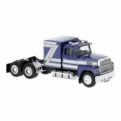 [BR85880] Camion Ford LTL 9000, bleu métallisé / gris argent, 1978 - Brekina 85880 - HO 1/87