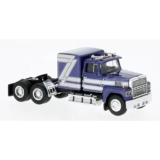 [BR85880] Camion Ford LTL 9000, bleu métallisé / gris argent, 1978 - Brekina 85880 - HO 1/87