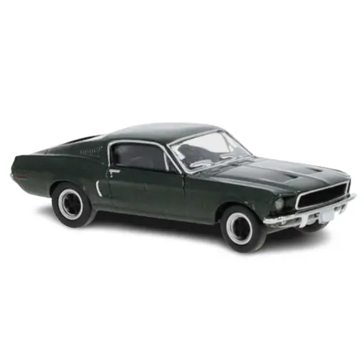 [19600] Ford Mustang Fastback 1968, vert foncé métallisé "Bullitt" - Brekina 19600 - HO 1/87