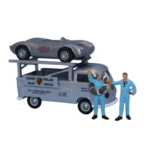[BR32867] VW T1b transport de voiture de course - Brekina 32867 - HO 1/87